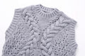 Women Fashion O Neck Sleeveless Twist Crochet Knitting Vest Sweater Female Chic Hollow Out Waistcoat Pullover Tops
