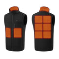 Men Women 9 Areas Heated Vest USB Charging Heated Jacket Washed Keep Warm Hiking Vest Winter Fishing Skiing Vest Heated Coats