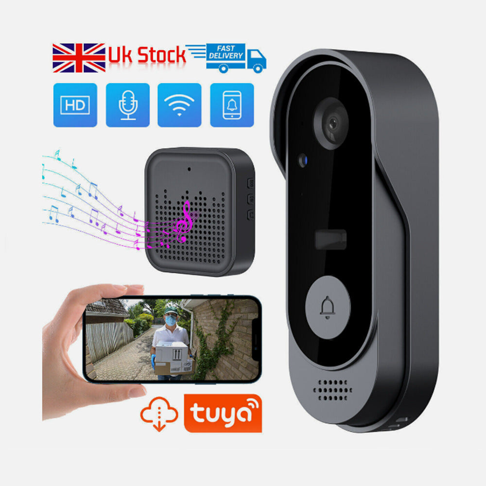 Smart Doorbell with Wireless WiFi Visual Infrared Night Vision Monitoring Anti-Theft and Two-Way Talk