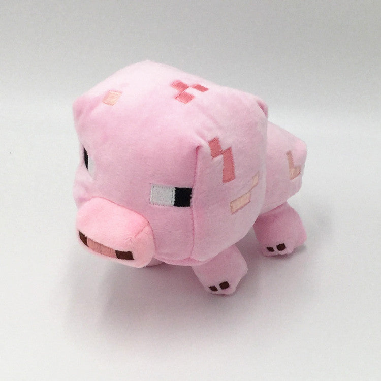 16cm Minecraft Plush Toys Enderman Pig Sheep Wolf Bat Soft Stuffed Doll Cartoon Animal Plush Toy Brinquedos Children Kids Gifts