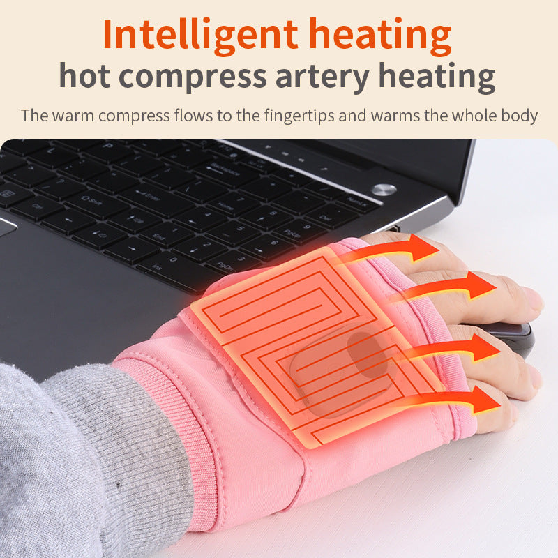 Autumn and Winter Electric Gloves Intelligent Long Range USB Heating Gloves Gaming Office Outdoor Heating Gloves