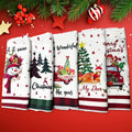 Christmas Kitchen Towels, Cute Absorbent Dish Cloths for Holiday Decor & Cleaning