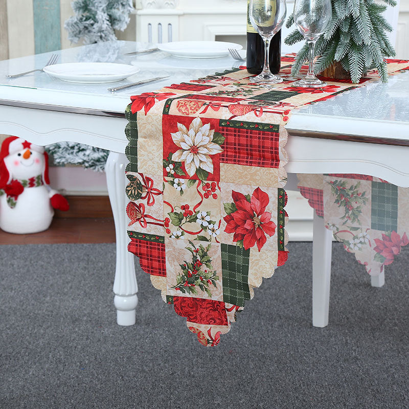 Christmas decorations printed fabric tables party tablecloths