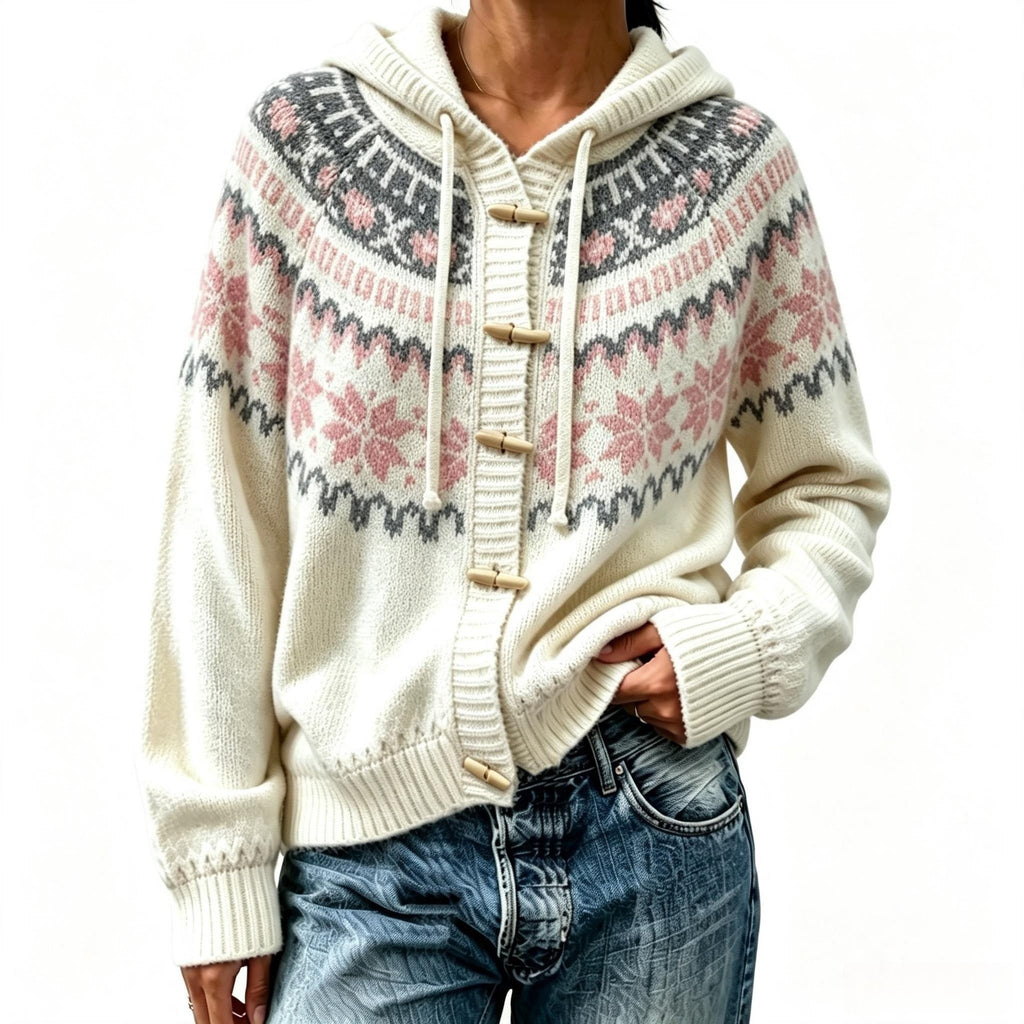 Loose hooded sweater