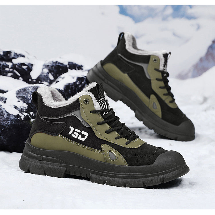 Winter fleece warm Martin boots men's casual sports versatile Korean version anti cold snow boots