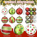 New hand-painted electroplated plastic Christmas ball set, Christmas tree pendant, shopping mall holiday decoration