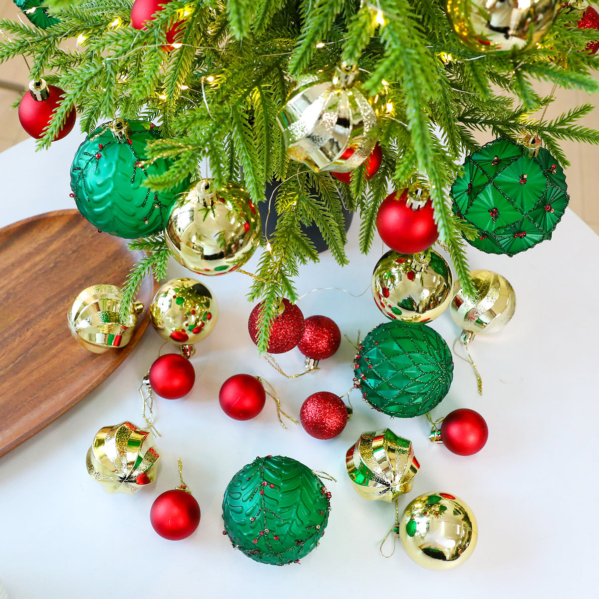 Saint Yuan Electroplated Christmas Ball Set 36pcs Christmas Tree Decorations Window Display Personality Decoration Ornament