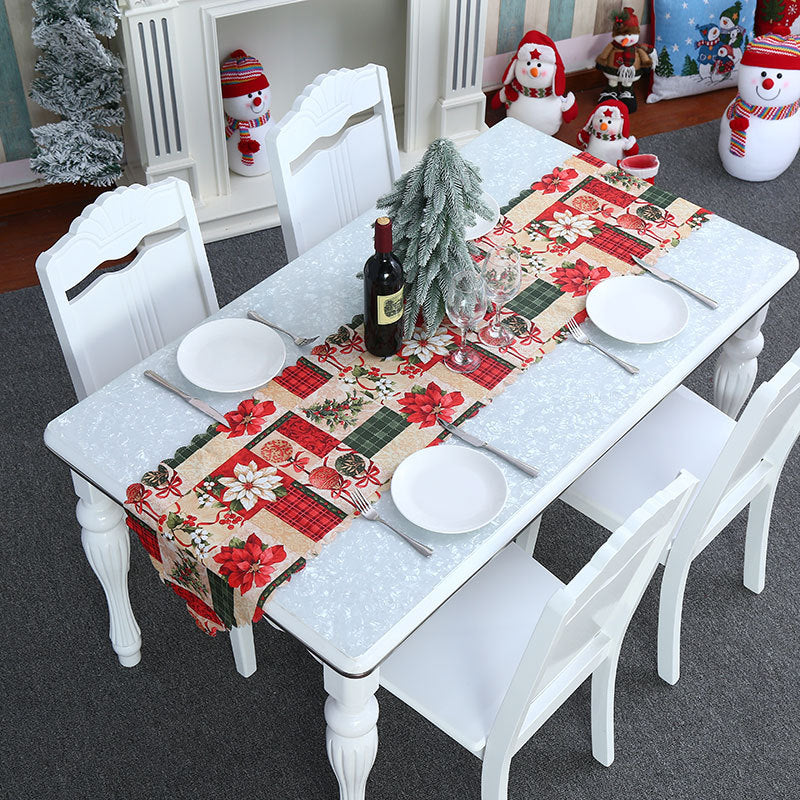 Christmas decorations printed fabric tables party tablecloths