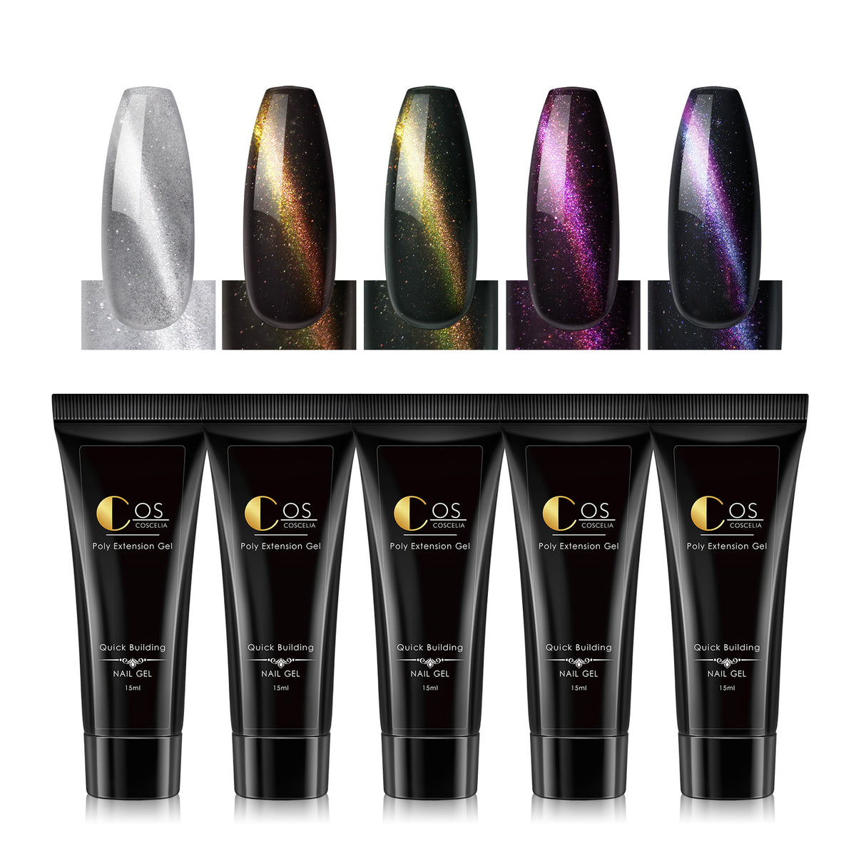 New 6 Color Gift Box Magic Eye Extension Glue Manicure Magnet Manicure Painless Extension Glue