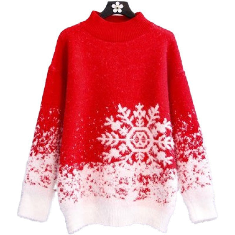Christmas Knitted New Year Women's Sweater
