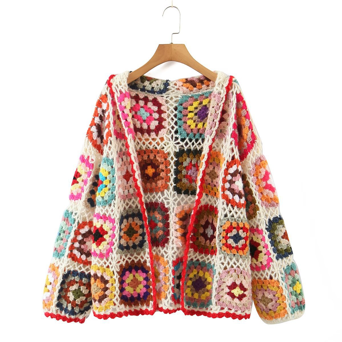 Autumn And Winter New Fashion Handmade Hooded Cardigan Sweater Sweater Women