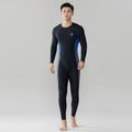 Long Sleeve Men's Full-Body Swimwear with UV Protection, Thickened Design