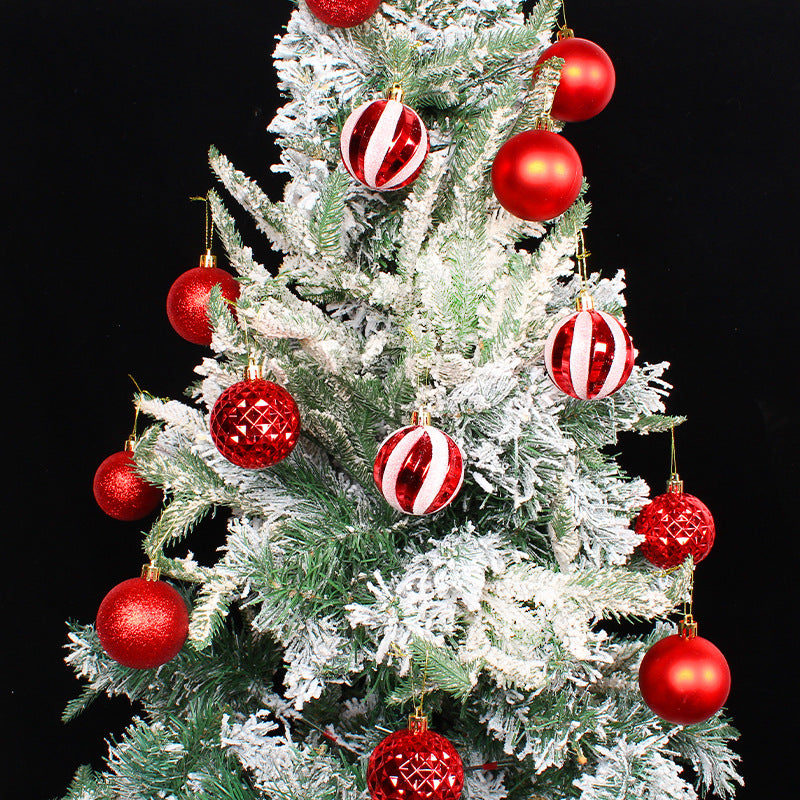 Christmas decoration hanging ball 6cm painted Christmas ball Christmas tree pendant set electroplated ball gift box