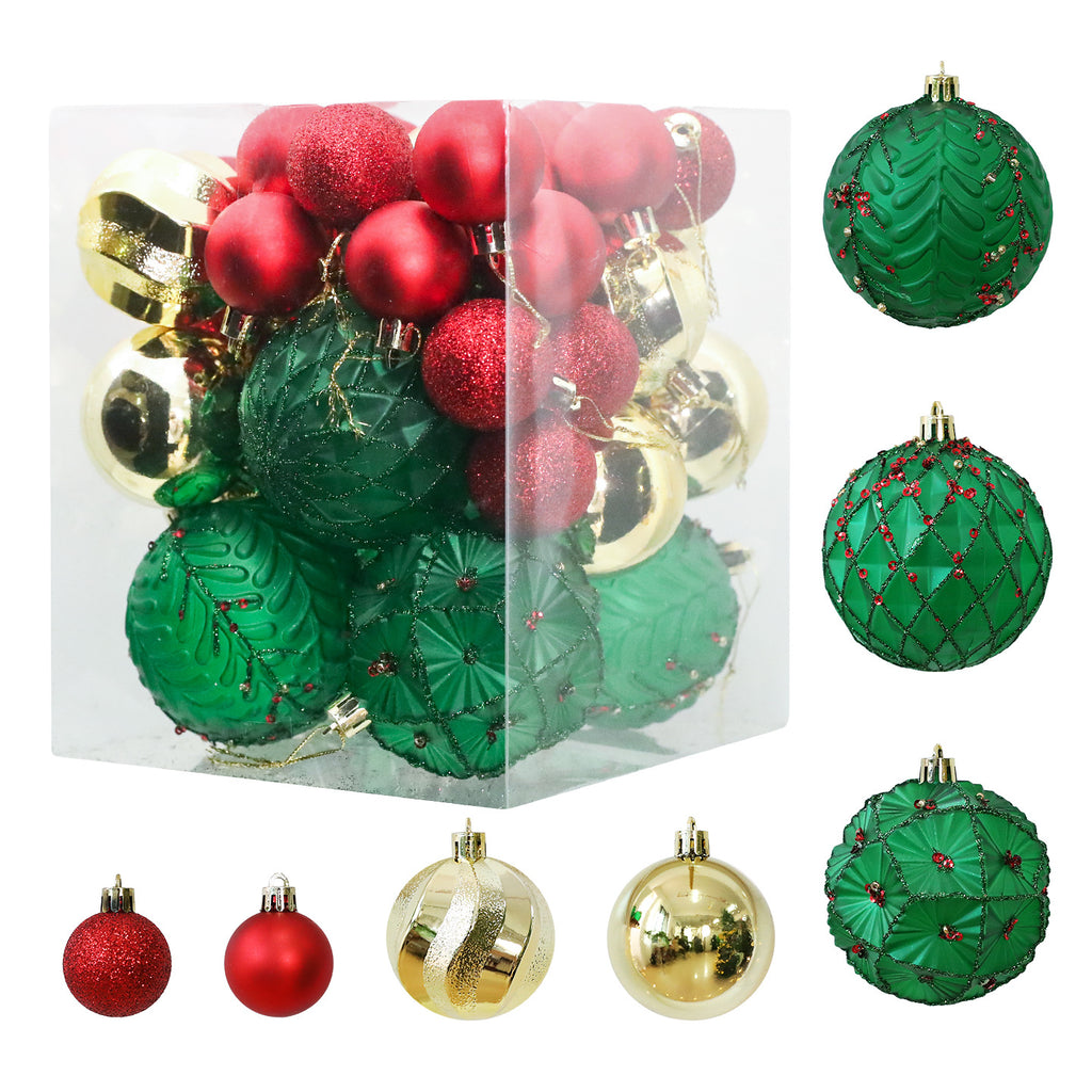 Saint Yuan Electroplated Christmas Ball Set 36pcs Christmas Tree Decorations Window Display Personality Decoration Ornament