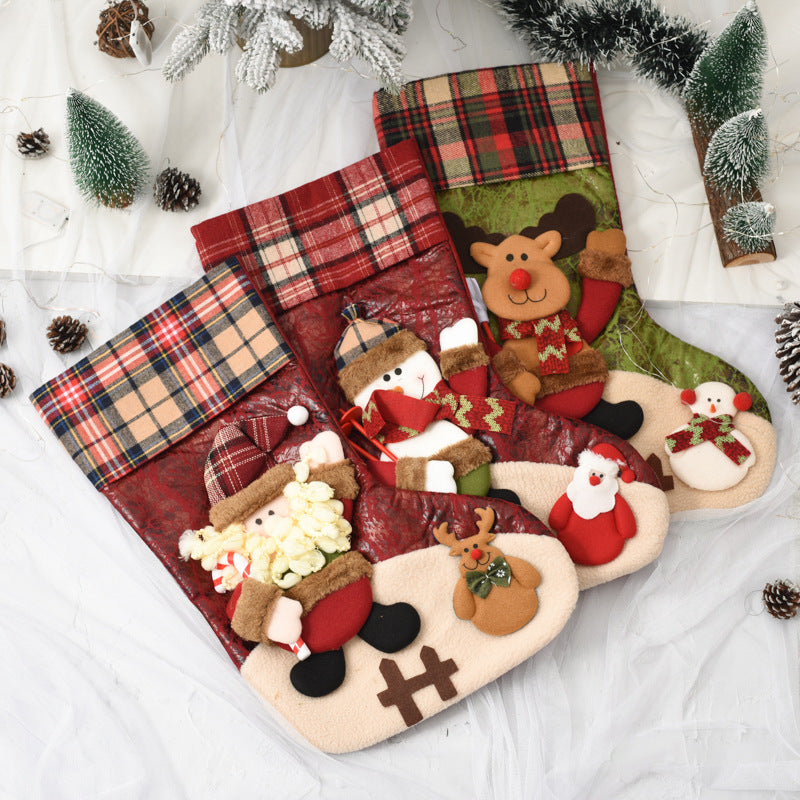 Christmas Decorations, Santa Claus Socks, Candy Bags, Christmas Tree Pendants, Christmas Socks, Gift Bags, Christmas Bags