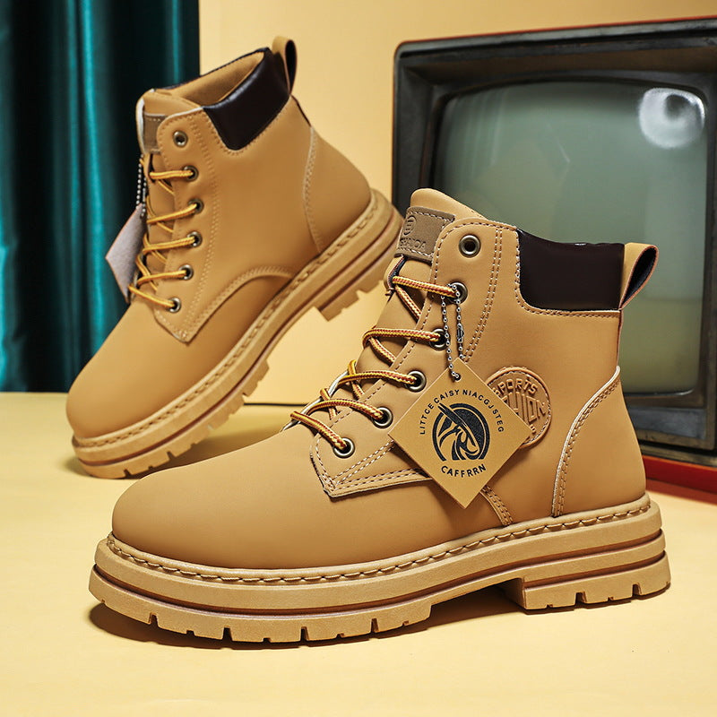 Rhubarb boots anti slip trendy waterproof British Martin boots