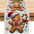 New Gingerbread Man Table Flag Christmas Party Decoration Tablecloth Mat Living Room Dining Room Tablecloth Printed Tea Table Fabric