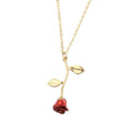 Creative red rose pendant necklace for girlfriend Valentine's Day gift