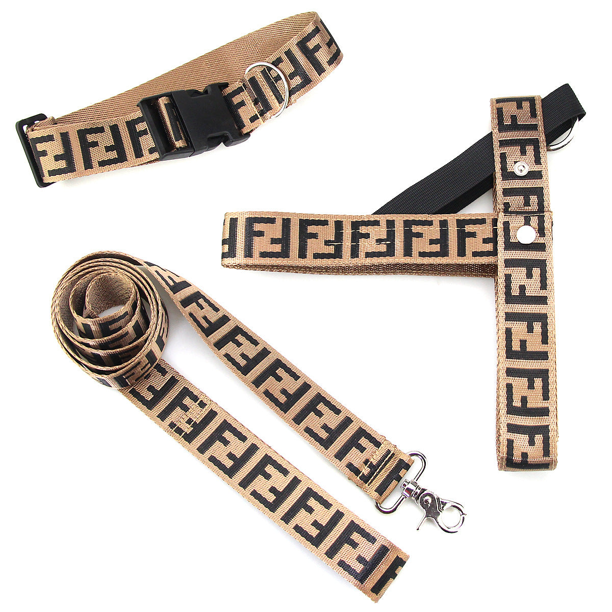 Trend Brand Pet Traction Rope Vest Chest Strap Explosion proof Flushing Dog Chain Fadou Keji Teddy Neck Collar