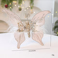 Saint Yuan New Fabric Christmas Butterfly DIY Christmas Scene Decoration Props Christmas Decorations Simulation Butterfly