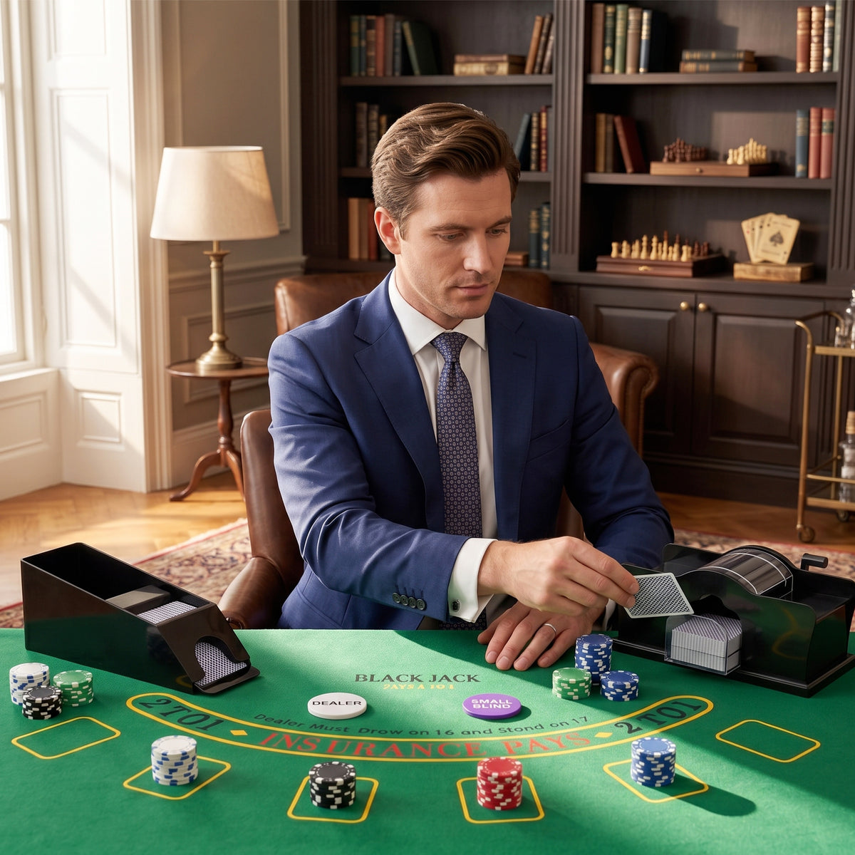Mallette de poker coffret de poker complet 500 jetons, boîtier en ABS, cartes à jouer, dés, dealer, tapis, clés-9