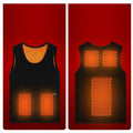 Winter intelligent heating vest, cross border vest, five zone heating vest, unisex electric heating vest