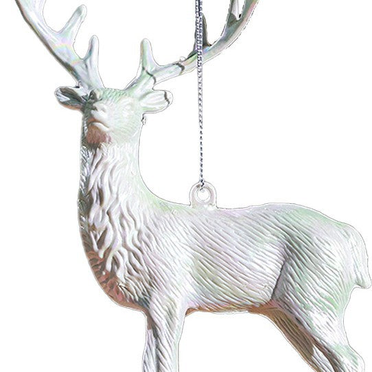 Acrylic Christmas Snowflake Reindeer Ornament Hanging Decoration Transparent Ice Crystal Snowflake Christmas Tree Decorative Atmosphere Arrangement