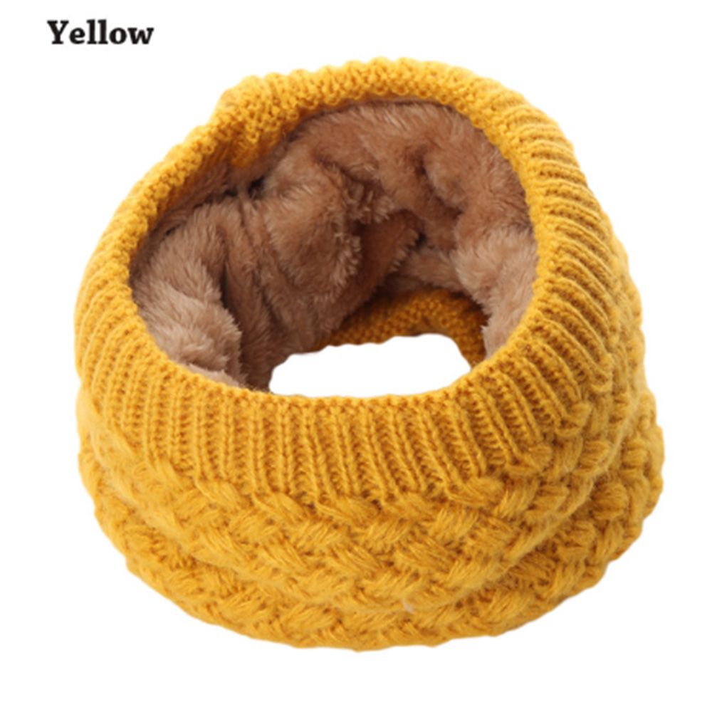 1Pc Winter Warm Brushed Knit Neck Warmer Circle Go Out Wrap Cowl Loop Snood Shawl Outdoor Ski Climbing Scarf For Men Women
