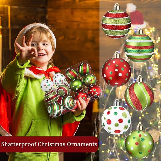 New hand-painted electroplated plastic Christmas ball set, Christmas tree pendant, shopping mall holiday decoration