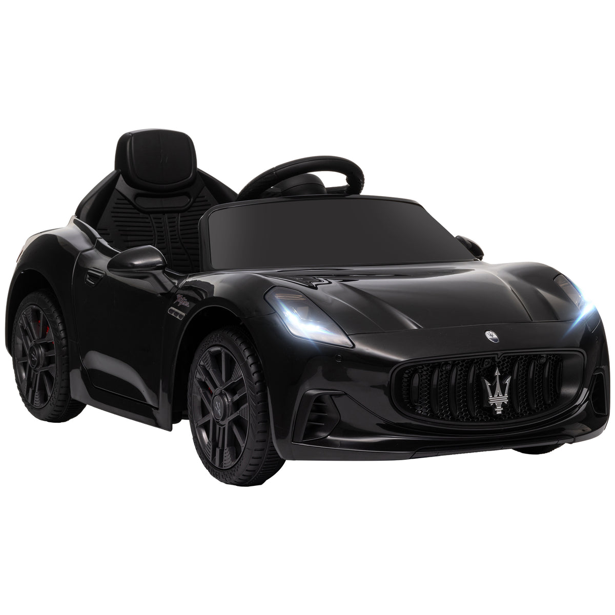 Voiture électrique pour enfants sous licence Maserati Gran Turismo Folgore, 12V avec télécommande, de 3 à 5 ans, noir-0
