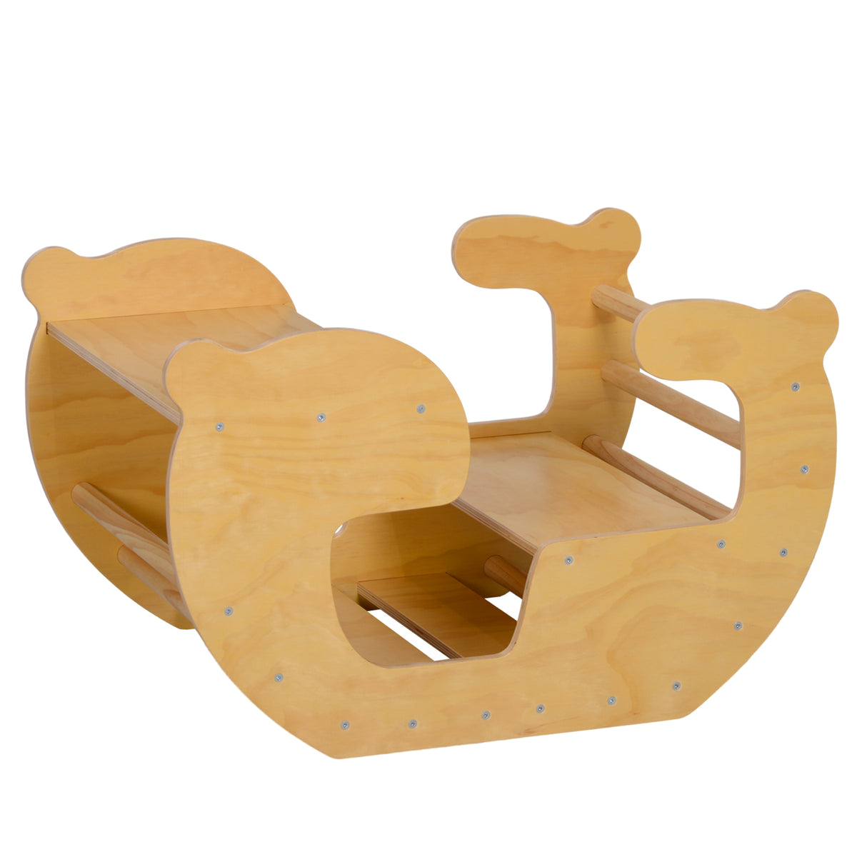 Arche d'escalade pour enfants, table à jouets pour enfants 18-48 mois, design 2 en 1, charge max. 50 kg, bois naturel-0