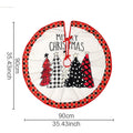 Christmas tree skirt creative printing Christmas tree bottom decoration Christmas home atmosphere decoration