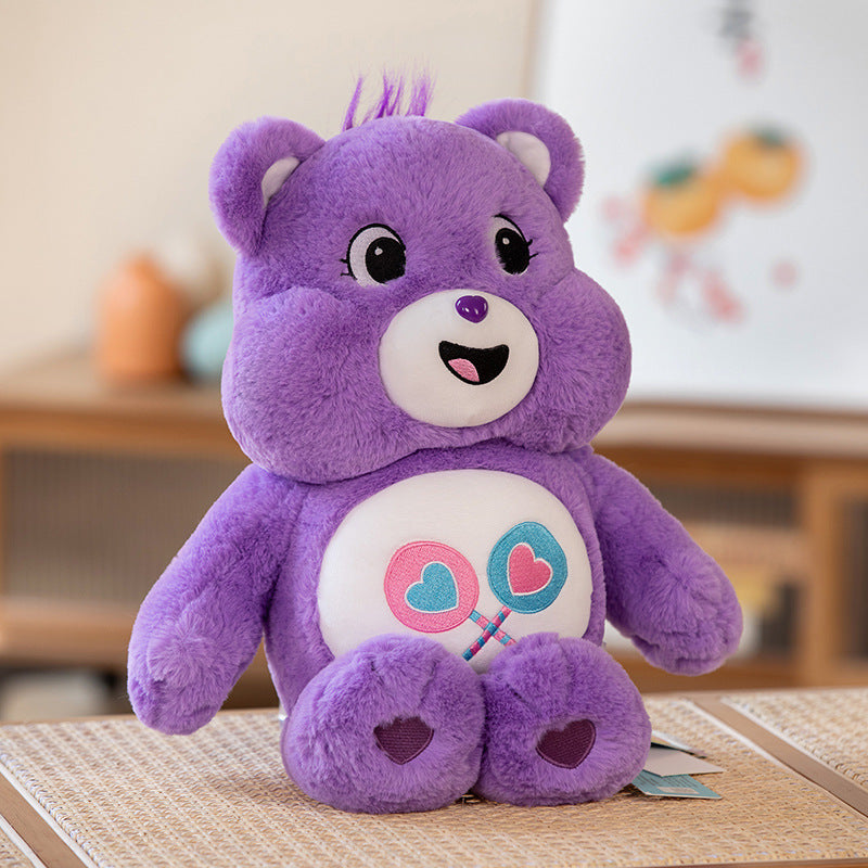 Angry Bear Rainbow Bear Plush Doll Love Bear Cute Doll Valentine's Day Gift