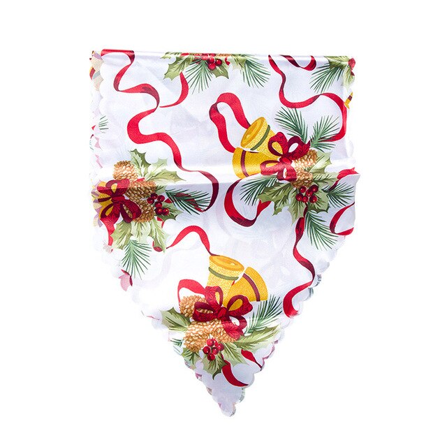 35*180cm Christmas Table Runner Mat Tablecloth Flag Home Party Decorative Santa Claus Tapestry Table Runners New Year