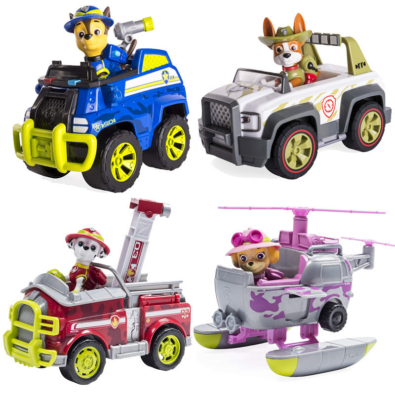 Wang Wang Team Li Da Gong Toy Jungle Series Small Dog Patrol Car Wang Wang Team Toy Set Children