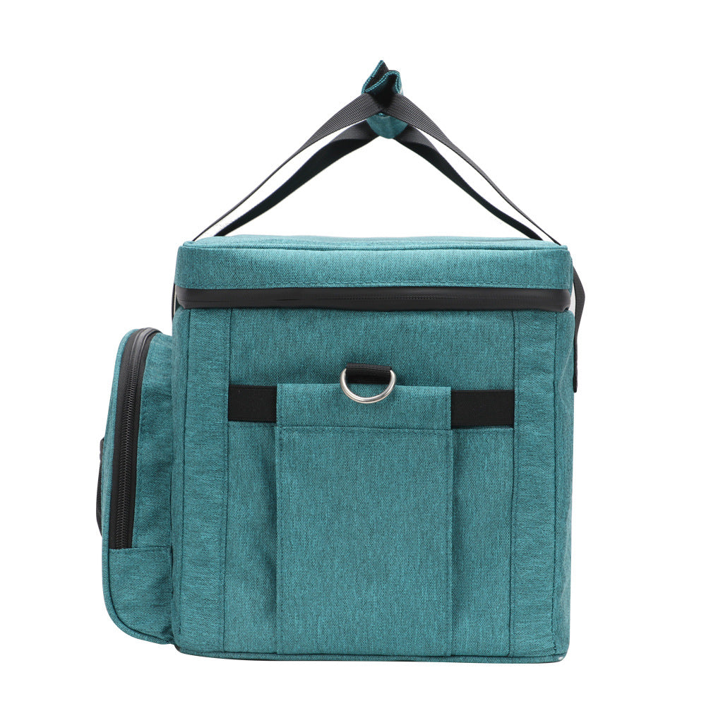 Outdoor Oxford cloth large capacity thermal insulation handbag small large lunch bag picnic bag