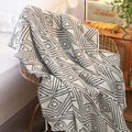 Ins Style Gray Knitted Casual Small Wool Blanket Quilt Summer Thin Nap Sofa Blanket Single Blanket