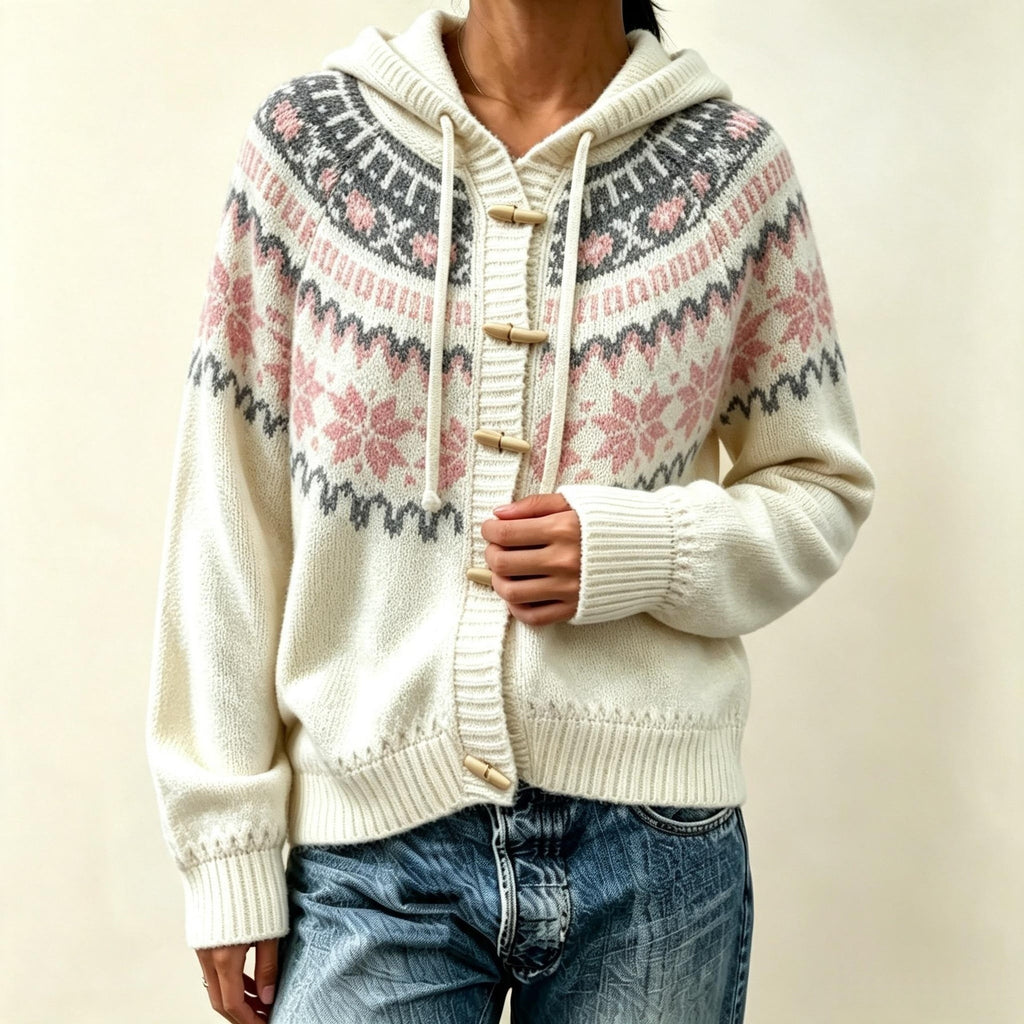 Loose hooded sweater