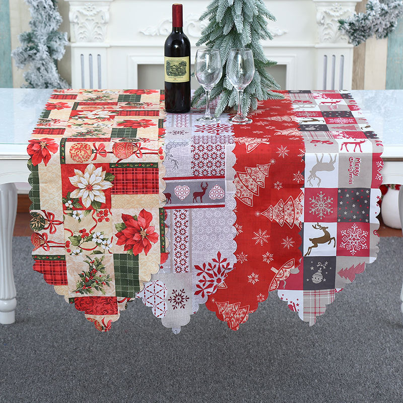 Christmas decorations printed fabric tables party tablecloths