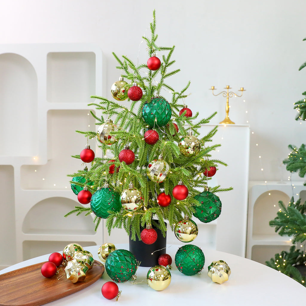 Saint Yuan Electroplated Christmas Ball Set 36pcs Christmas Tree Decorations Window Display Personality Decoration Ornament