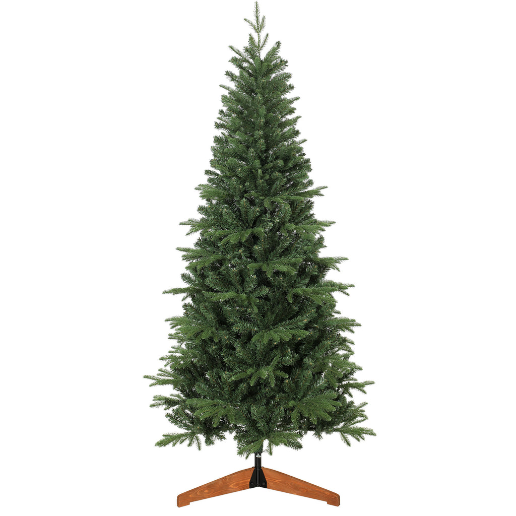Sapin de Noël Artificiel 180 cm, Arbre de Noël, 1162 Branches Articulées en PE et PVC Ignifuge, Support en Bois Pliable-0