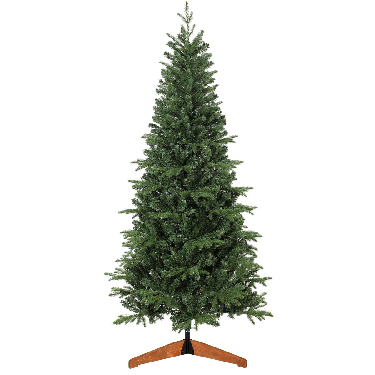 Sapin de Noël Artificiel 180 cm, Arbre de Noël, 1162 Branches Articulées en PE et PVC Ignifuge, Support en Bois Pliable-0