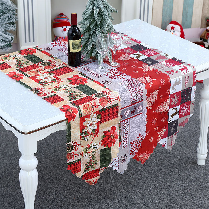 Christmas decorations printed fabric tables party tablecloths