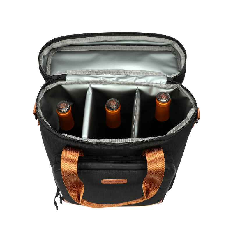 Thickened waterproof and anti-collision red wine bag to keep cold and chill wine portable ice bag insulation bag