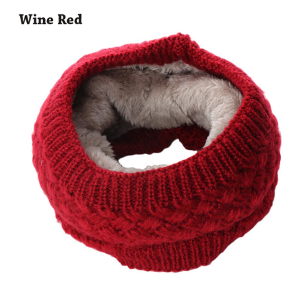 1Pc Winter Warm Brushed Knit Neck Warmer Circle Go Out Wrap Cowl Loop Snood Shawl Outdoor Ski Climbing Scarf For Men Women