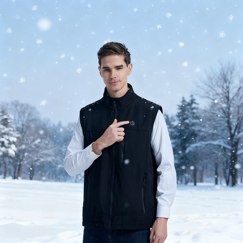 Men Women 9 Areas Heated Vest USB Charging Heated Jacket Washed Keep Warm Hiking Vest Winter Fishing Skiing Vest Heated Coats