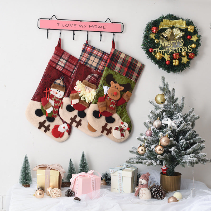 Christmas Decorations, Santa Claus Socks, Candy Bags, Christmas Tree Pendants, Christmas Socks, Gift Bags, Christmas Bags
