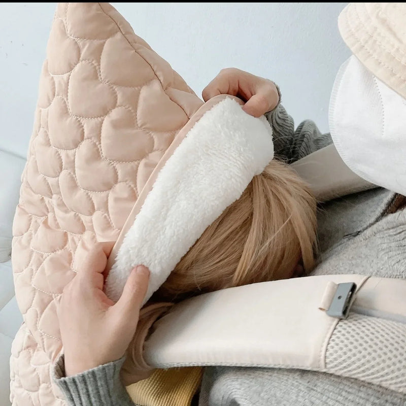 Winter Stroller Blanket Fleece Warm Baby Blanket Newborn Swaddle Infant Accessory Quilted Windproof Cloak Strap Wrap Quilt Cover