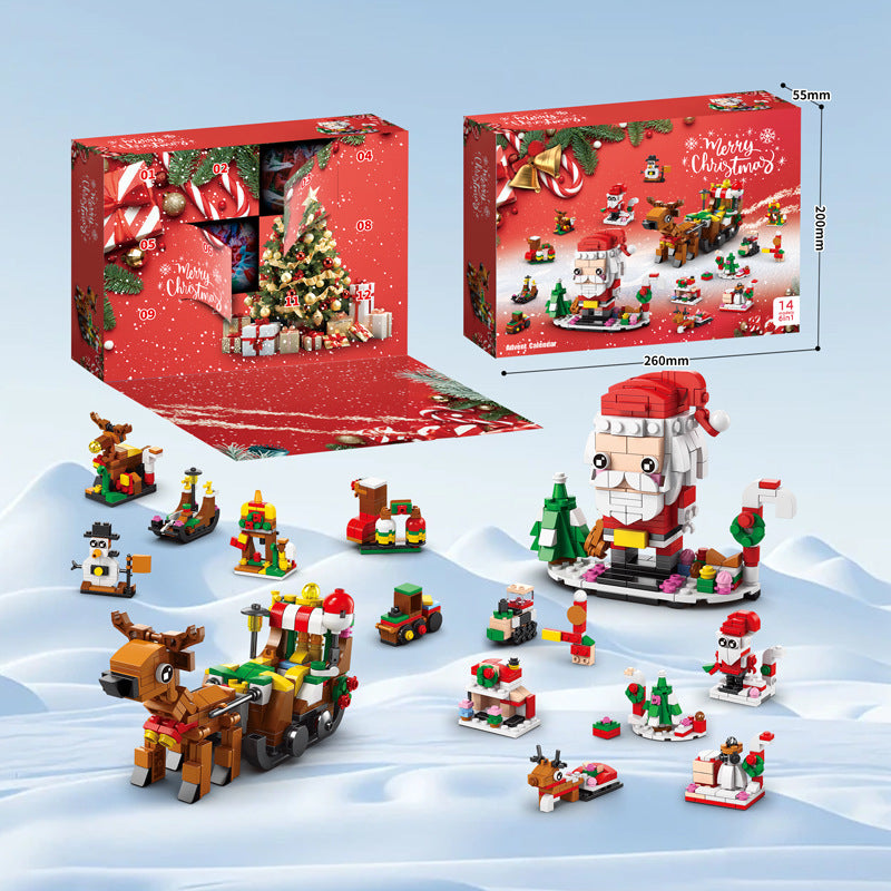 Ten Thousand Christmas Blind Box Puzzle Assembly Building Blocks Puzzle Male and Female 10th Birthday Gifts Children