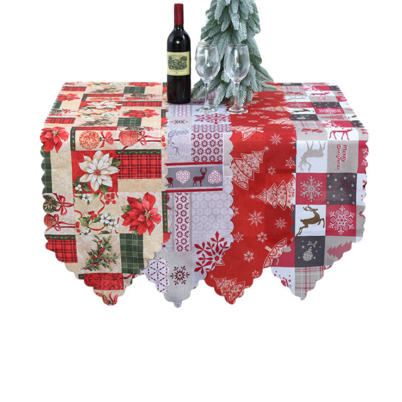 Christmas decorations printed fabric tables party tablecloths